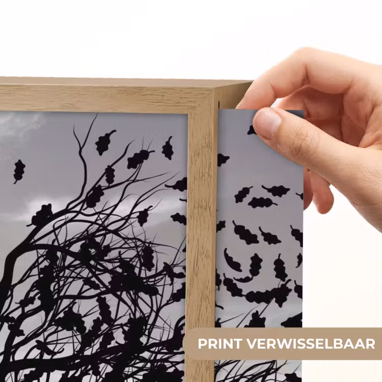 Lightbox - Wandlamp - Bomen - Gezicht - Bladeren - Moderne kunst — 5