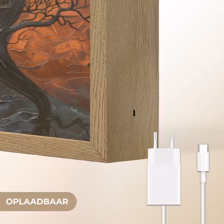 Lightbox - Wandlamp - Bomen - Gezichten - Zon - Kunst — 7