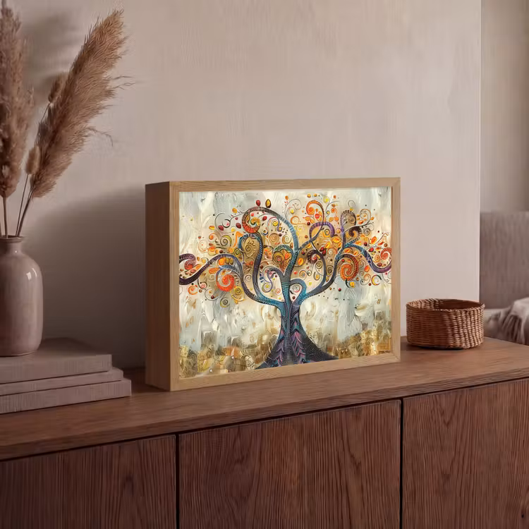 Lightbox - Wandlamp - Boom - Kunst - Modern - Natuur — 4
