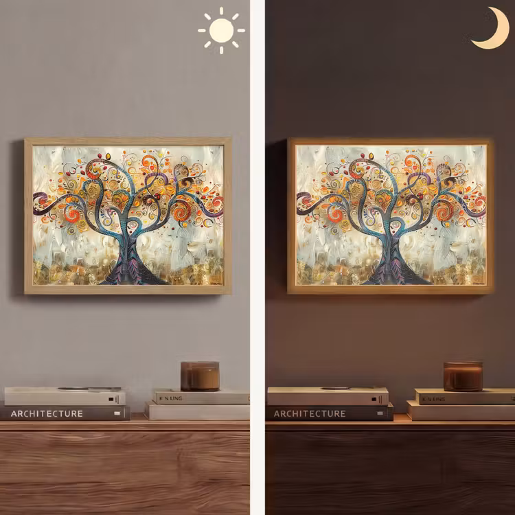 Lightbox - Wandlamp - Boom - Kunst - Modern - Natuur — 6