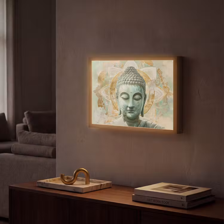 Lightbox - Wandlamp - Buddha - Mandala - Modern - Spiritualiteit — 2