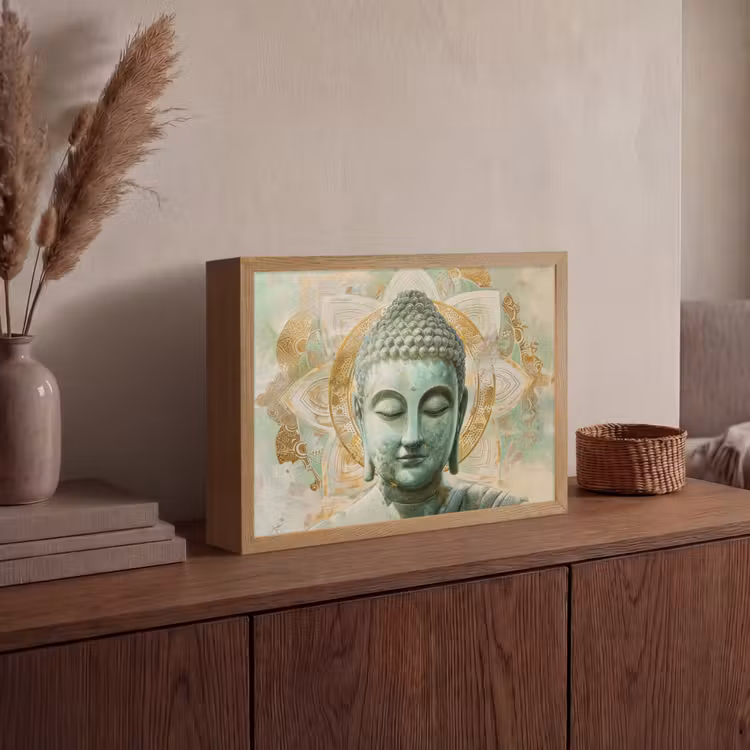 Lightbox - Wandlamp - Buddha - Mandala - Modern - Spiritualiteit — 4