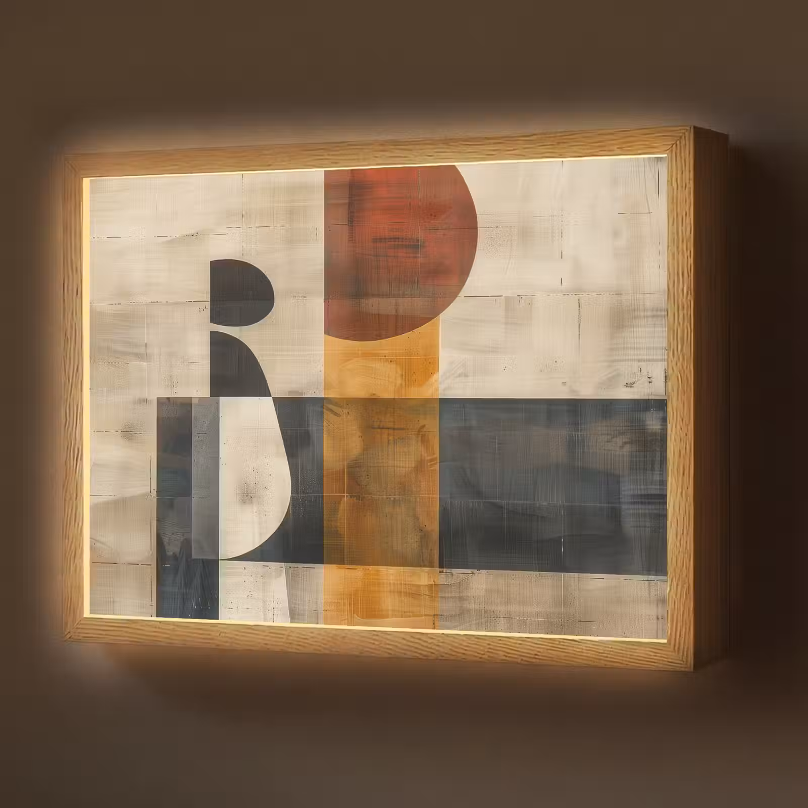 Lightbox - Wandlamp - Abstract - Kunst - Vormen - Modern — 1