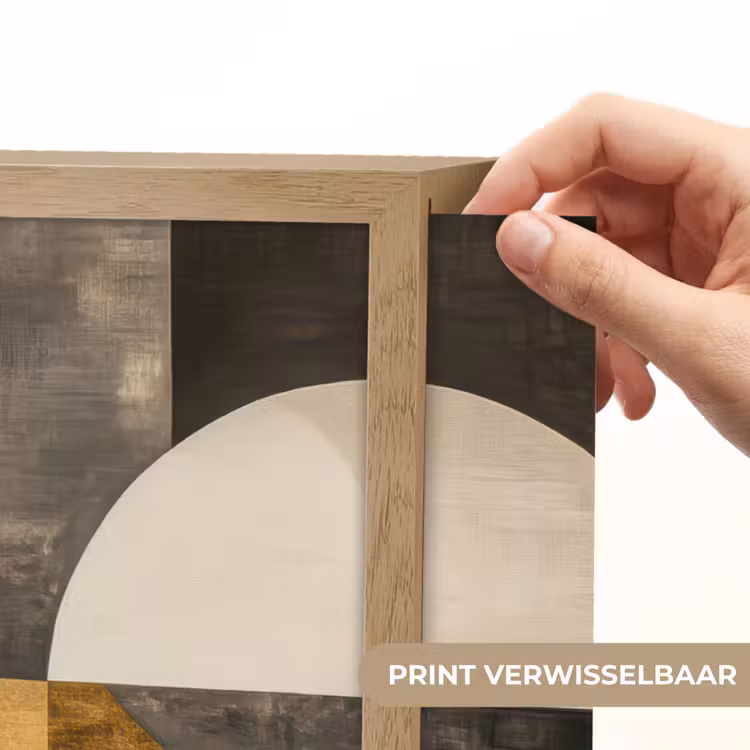 Lightbox - Wandlamp - Abstract - Goud - Grijs - Vormen - Geometrisch — 5