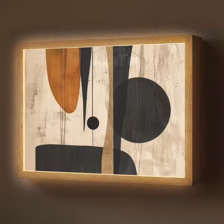 Lightbox - Wandlamp - Abstract - Kunst - Vormen - Modern — 1