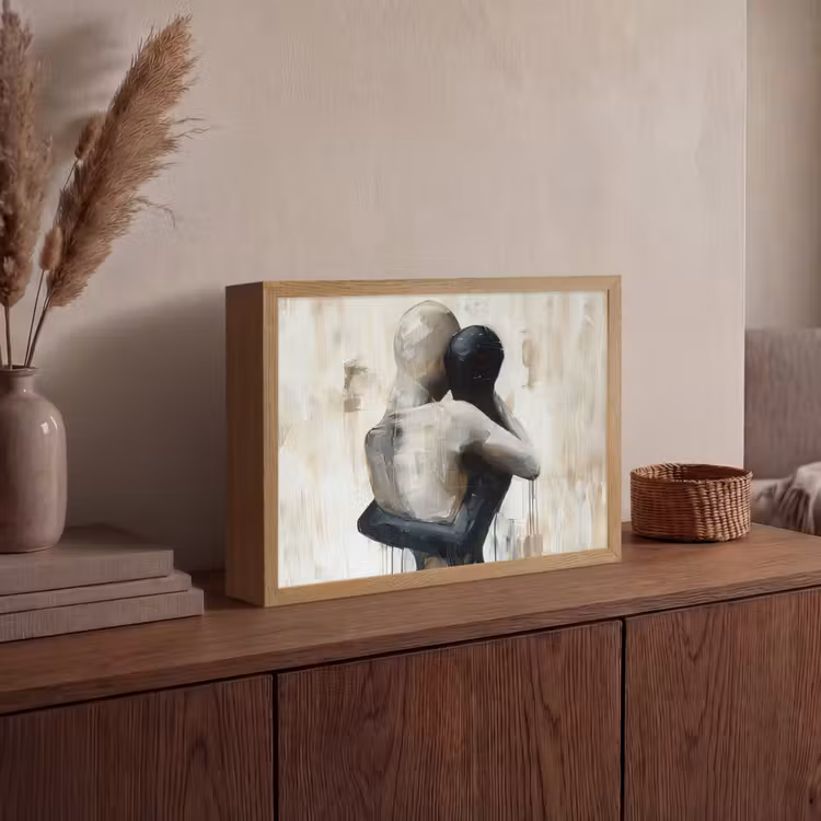 Lightbox - Wandlamp - Abstract - Liefde - Zwart wit - Modern — 4