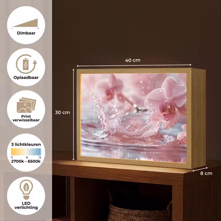 Lightbox - Wandlamp - Abstract - Modern - Water - Orchidee — 10