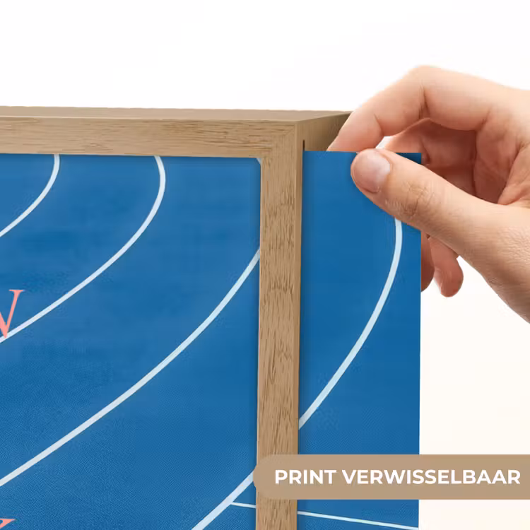 Lightbox - Wandlamp - Atletiekbaan - Blauw - Tekst -Roze — 5