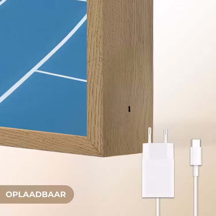 Lightbox - Wandlamp - Atletiekbaan - Blauw - Tekst -Roze — 7