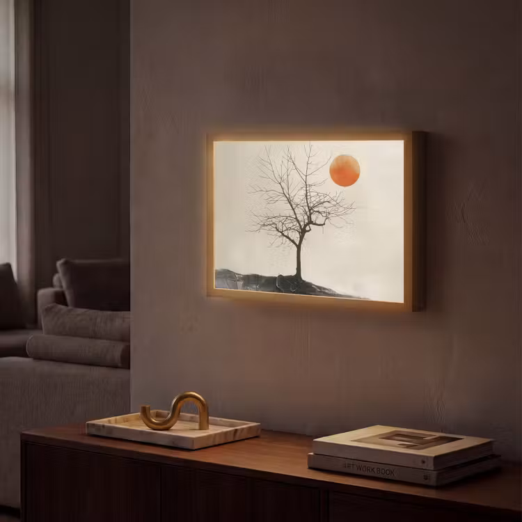 Lightbox - Wandlamp - Boom - Zon - Modern - Landschap — 2