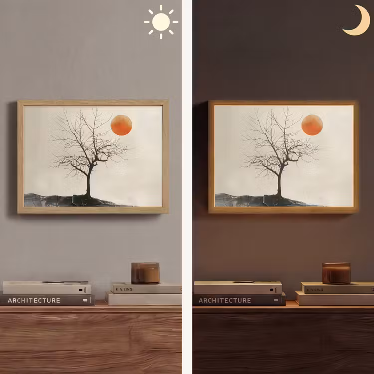 Lightbox - Wandlamp - Boom - Zon - Modern - Landschap — 6