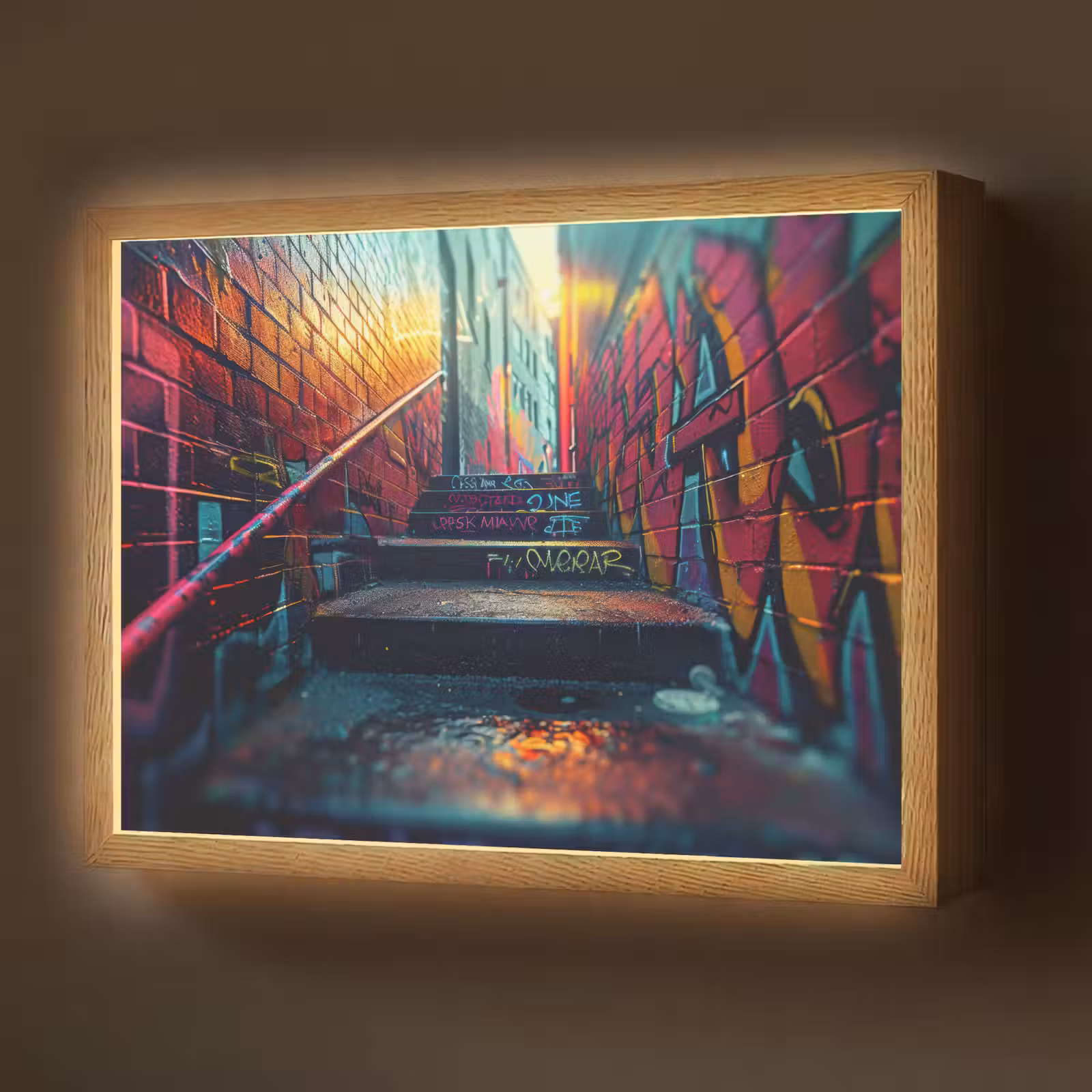 Lightbox - Wandlamp - Architectuur - Neon - Trap - Graffiti — 1