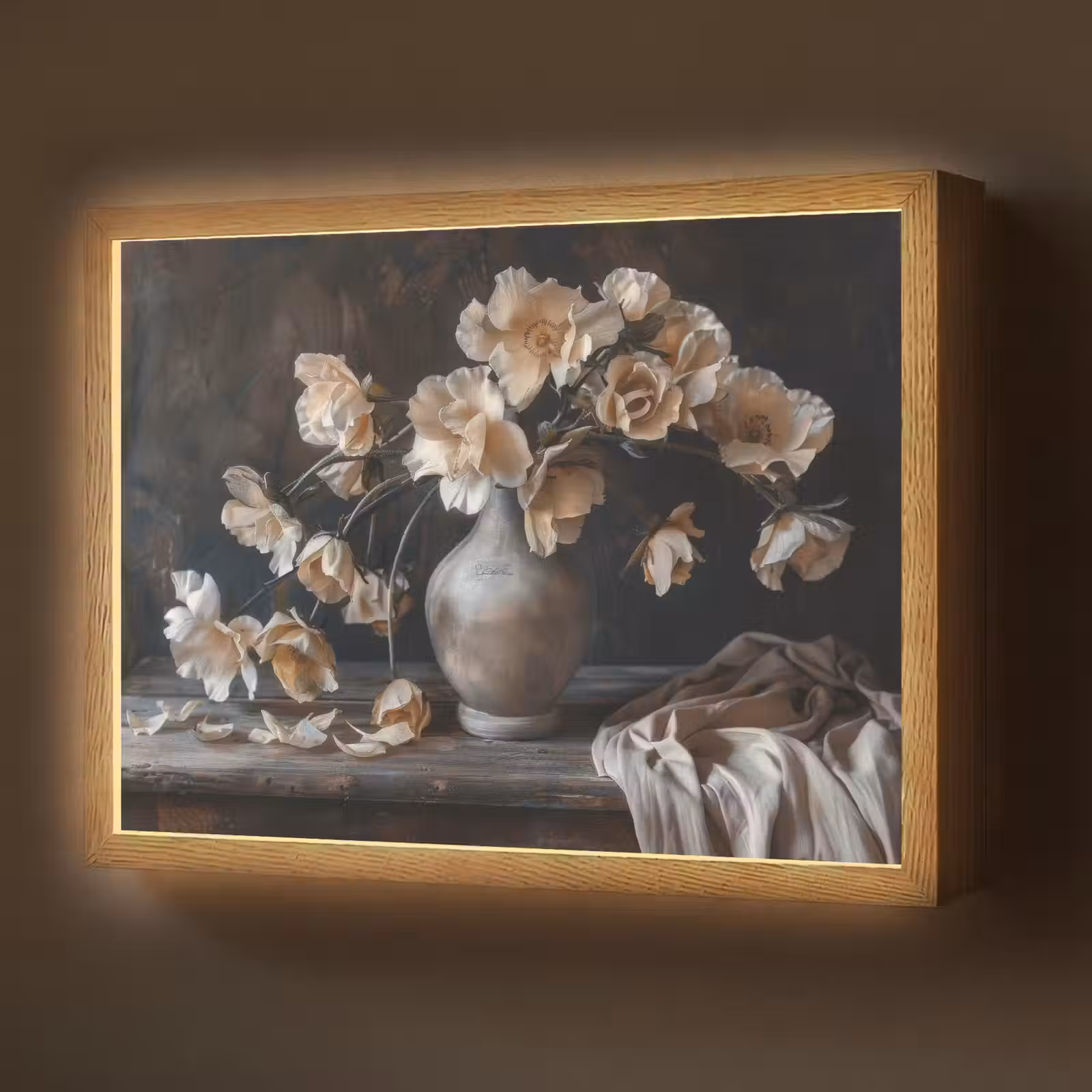 Lightbox - Wandlamp - Bloemen - Vaas - Kunst - Stilleven — 1