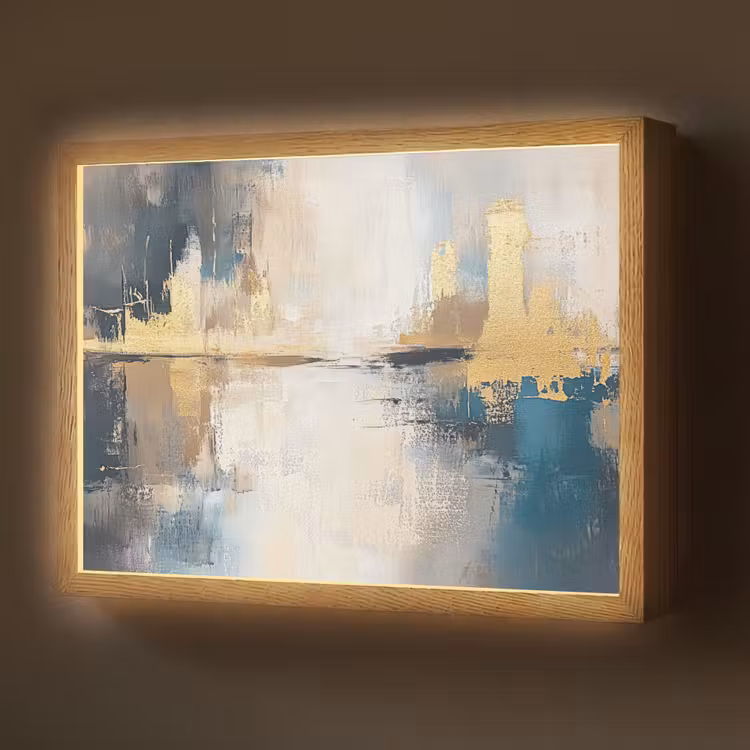 Lightbox - Wandlamp - Abstract - Kunst - Goud — 1