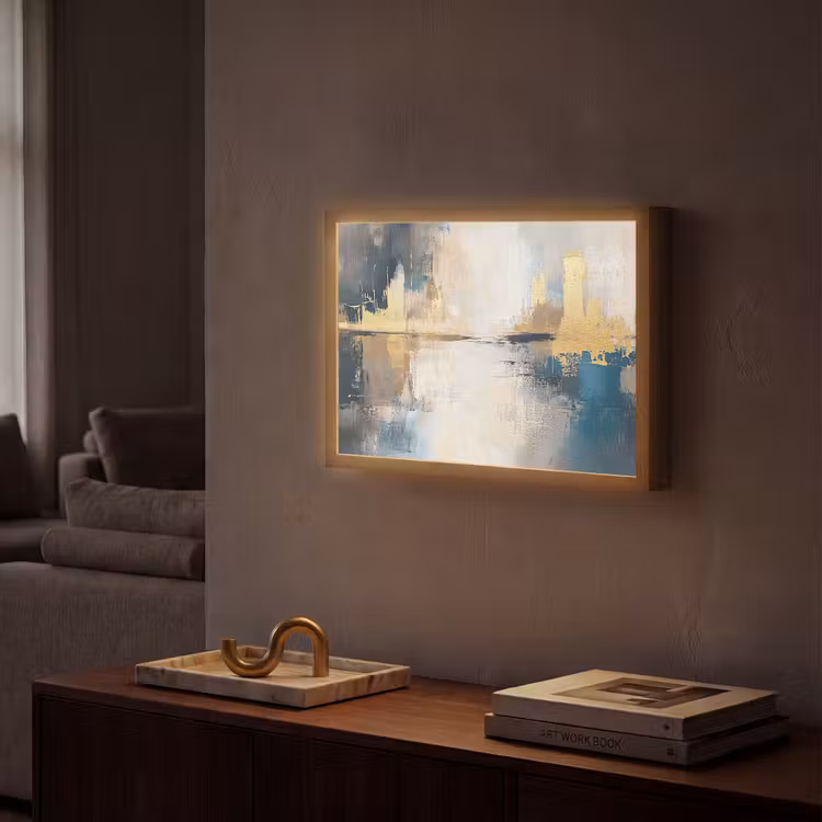 Lightbox - Wandlamp - Abstract - Kunst - Goud — 2