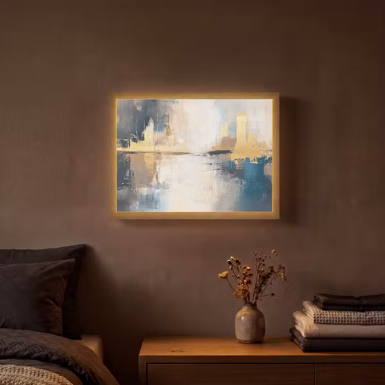 Lightbox - Wandlamp - Abstract - Kunst - Goud — 3