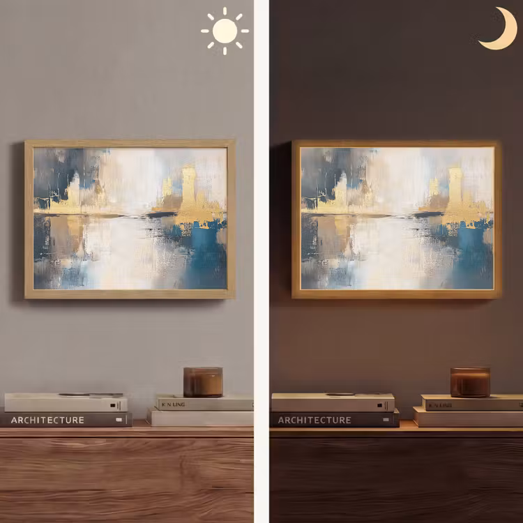 Lightbox - Wandlamp - Abstract - Kunst - Goud — 6