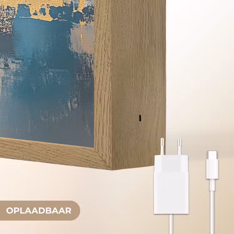 Lightbox - Wandlamp - Abstract - Kunst - Goud — 7