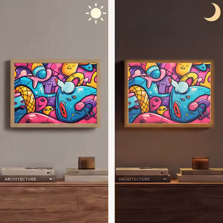 Lightbox - Wandlamp - Abstract - Neon - Design - Kleurrijk - Graffiti — 6
