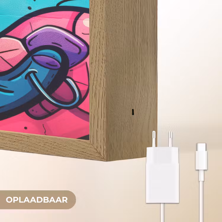 Lightbox - Wandlamp - Abstract - Neon - Design - Kleurrijk - Graffiti — 7