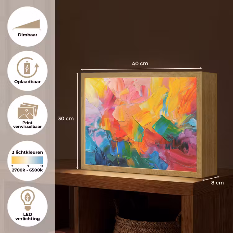 Lightbox - Wandlamp - Abstract - Verflook - Modern - Kleurrijk — 10