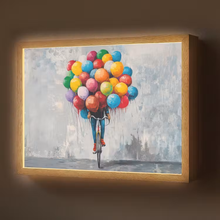 Lightbox - Wandlamp - Balonnen - Street art - Vintage — 1