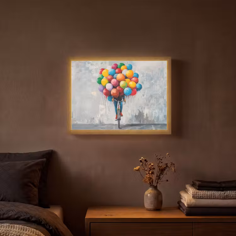 Lightbox - Wandlamp - Balonnen - Street art - Vintage — 3