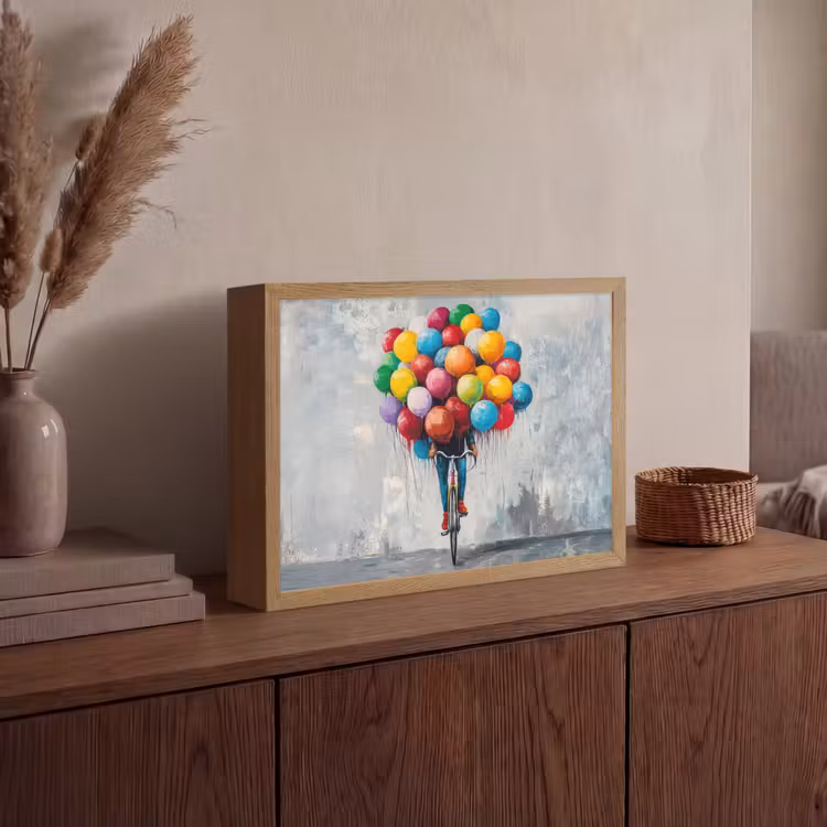 Lightbox - Wandlamp - Balonnen - Street art - Vintage — 4