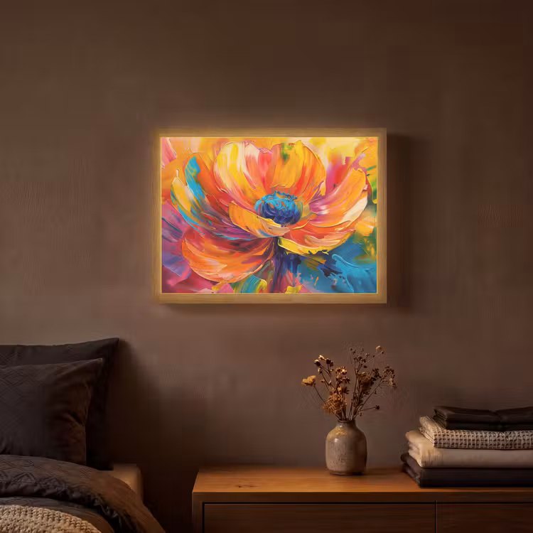 Lightbox - Wandlamp - Bloem - Verflook - Modern - Abstract - Kleuren — 3
