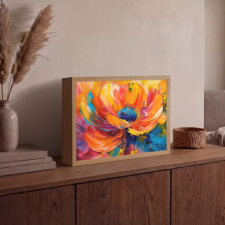 Lightbox - Wandlamp - Bloem - Verflook - Modern - Abstract - Kleuren — 4