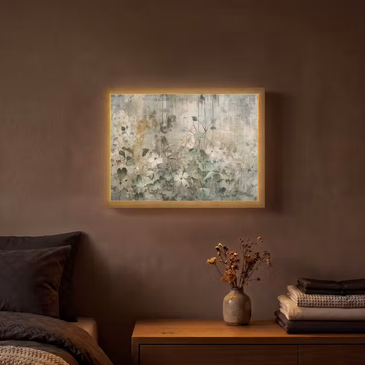 Lightbox - Wandlamp - Bloemen - Bladeren - Abstract - Modern — 3