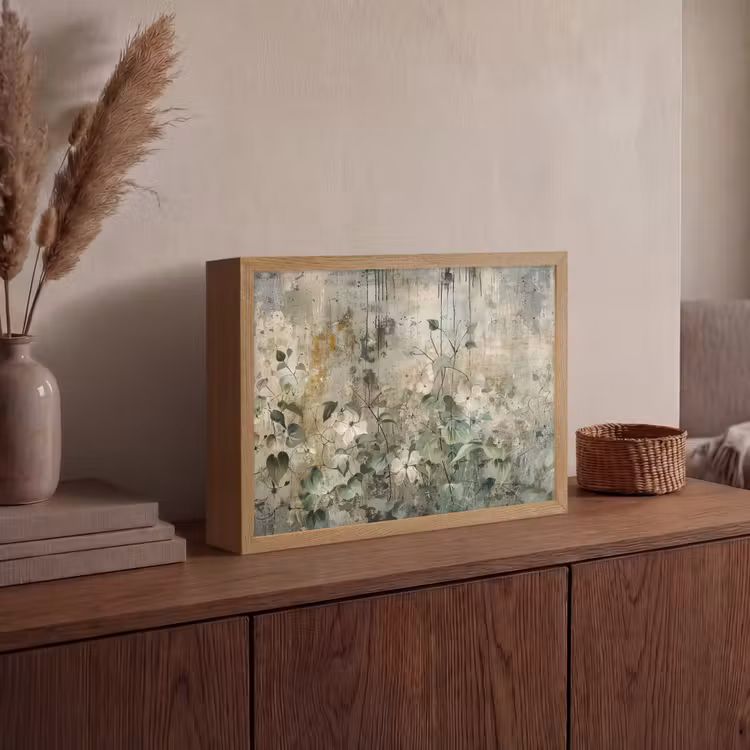 Lightbox - Wandlamp - Bloemen - Bladeren - Abstract - Modern — 4
