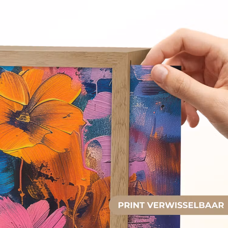 Lightbox - Wandlamp - Bloemen - Kleurrijk - Abstract - Modern — 5