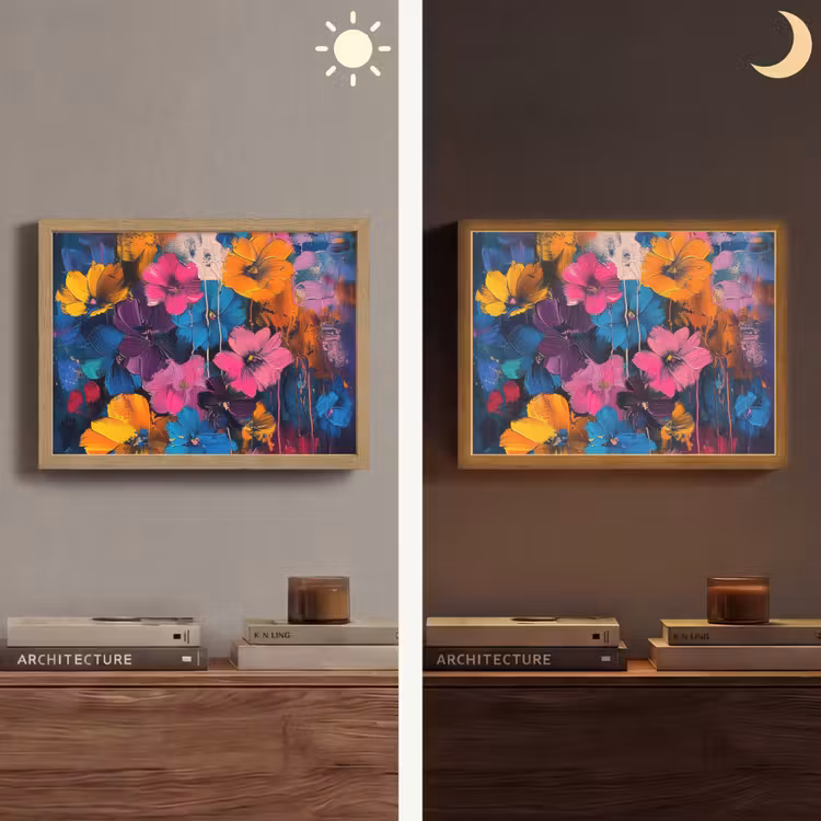 Lightbox - Wandlamp - Bloemen - Kleurrijk - Abstract - Modern — 6