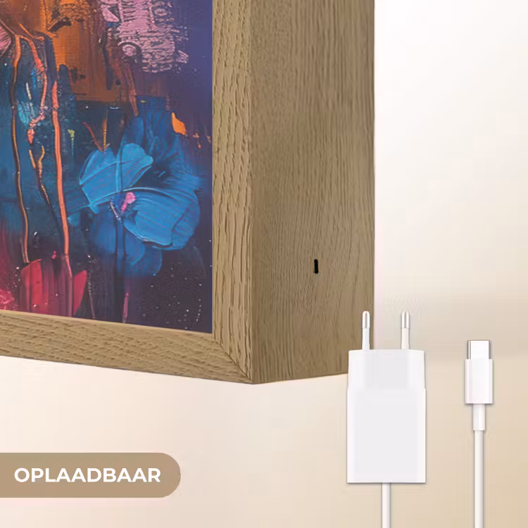 Lightbox - Wandlamp - Bloemen - Kleurrijk - Abstract - Modern — 7