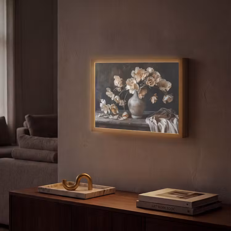 Lightbox - Wandlamp - Bloemen - Vaas - Kunst - Stilleven — 2