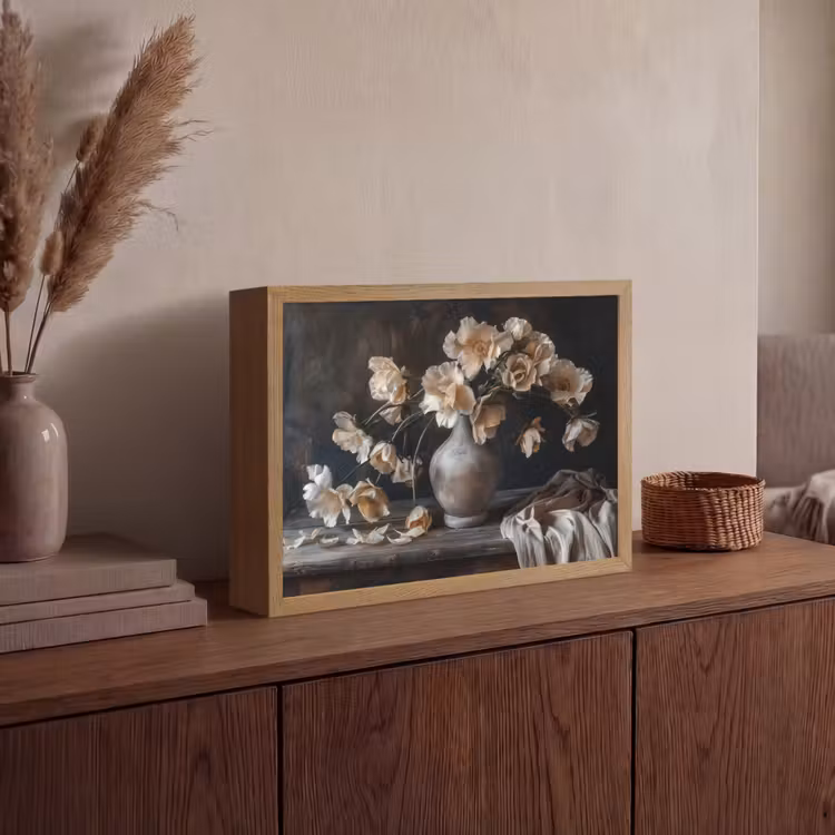 Lightbox - Wandlamp - Bloemen - Vaas - Kunst - Stilleven — 4