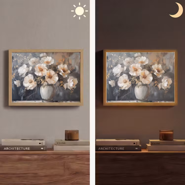 Lightbox - Wandlamp - Bloemen - Wit - Vaas - Modern — 6