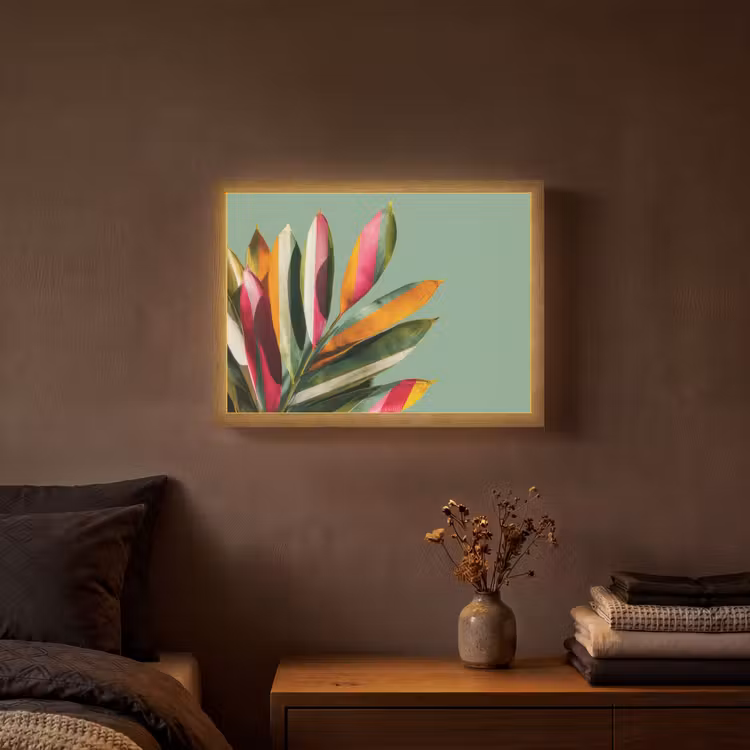 Lightbox - Wandlamp - Bladeren - Tak - Kleurrijk — 3