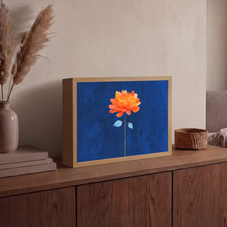 Lightbox - Wandlamp - Bloem - Oranje - Bladeren — 4