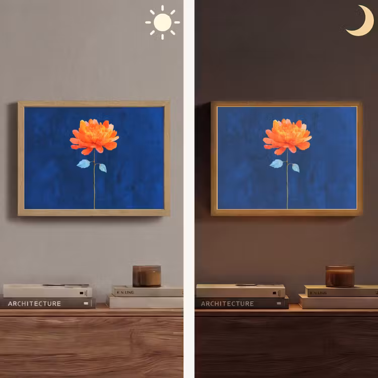 Lightbox - Wandlamp - Bloem - Oranje - Bladeren — 6