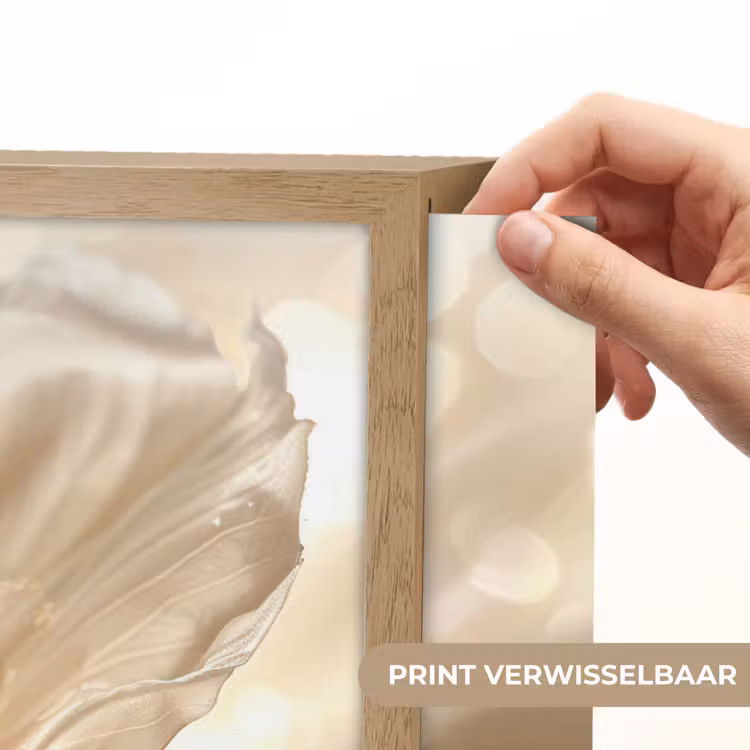 Lightbox - Wandlamp - Bloem - Wit - Glitter - Goud - Modern — 5