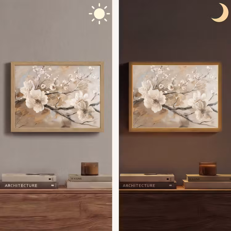 Lightbox - Wandlamp - Bloemen - Natuur - Wit - Bloesem - Abstract — 6