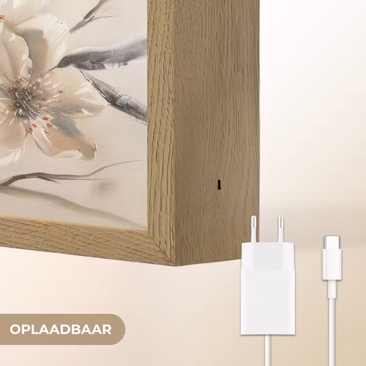 Lightbox - Wandlamp - Bloemen - Natuur - Wit - Bloesem - Abstract — 7