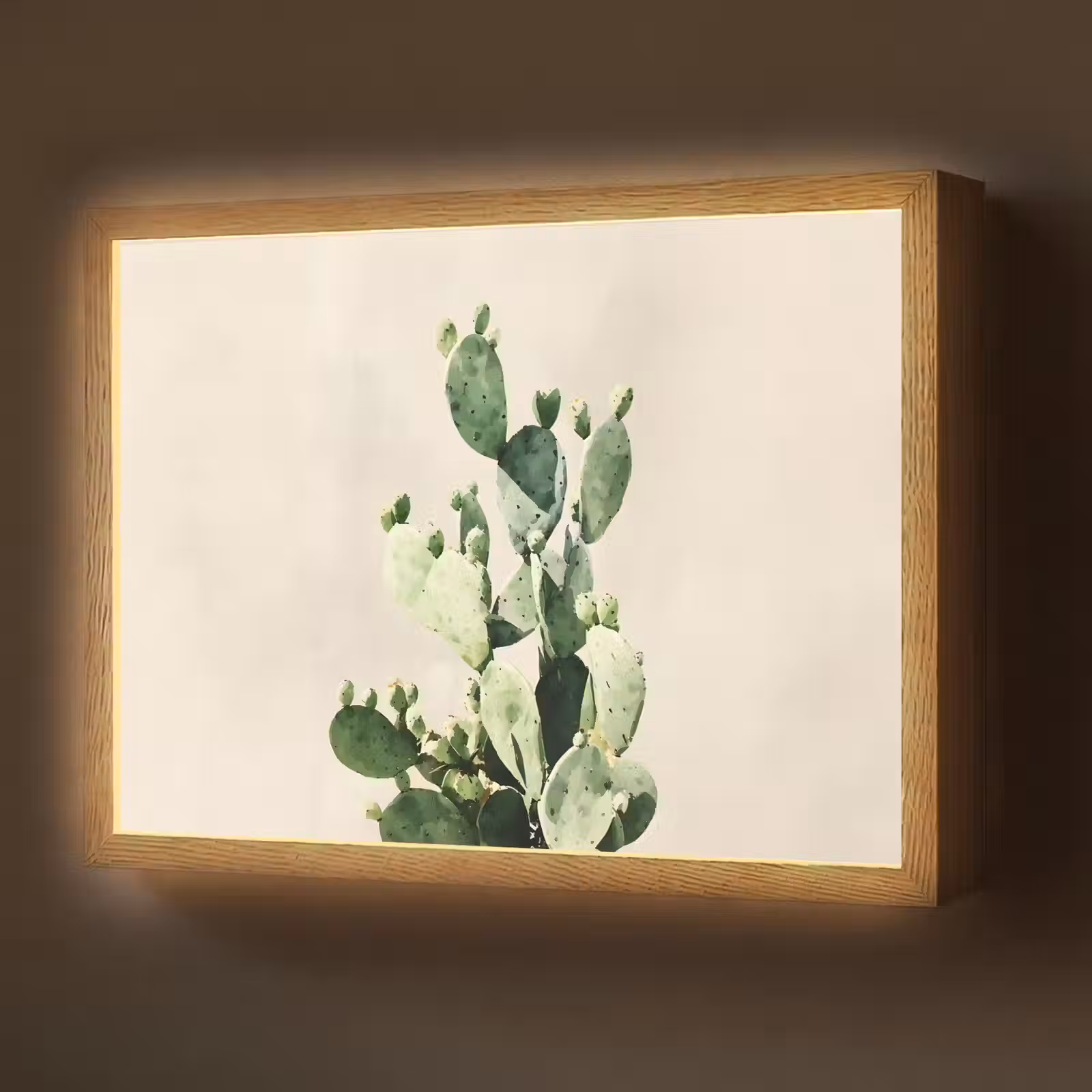 Lightbox - Wandlamp - Cactus - Groen - Minimalistisch — 1