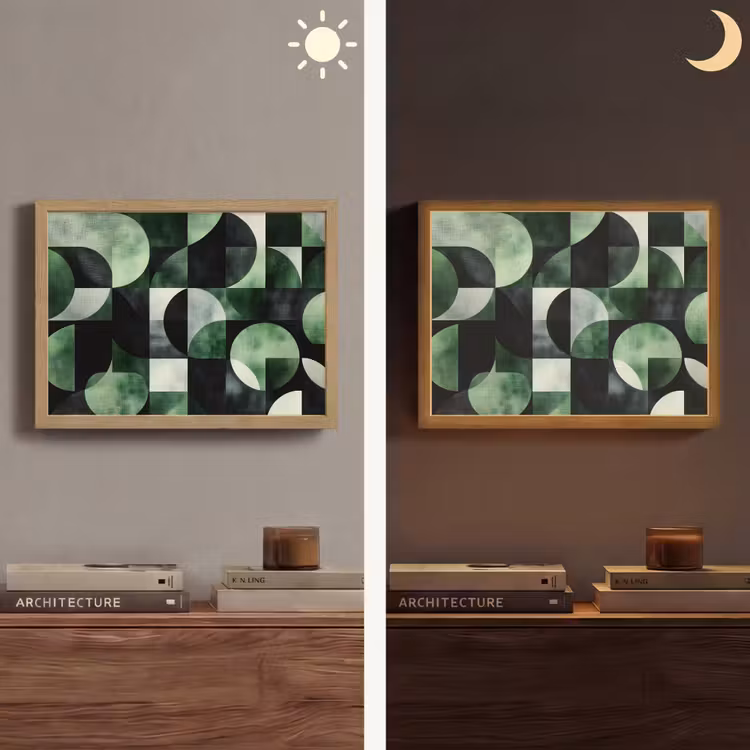 Lightbox - Wandlamp - Abstract - Groen - Vormen — 6