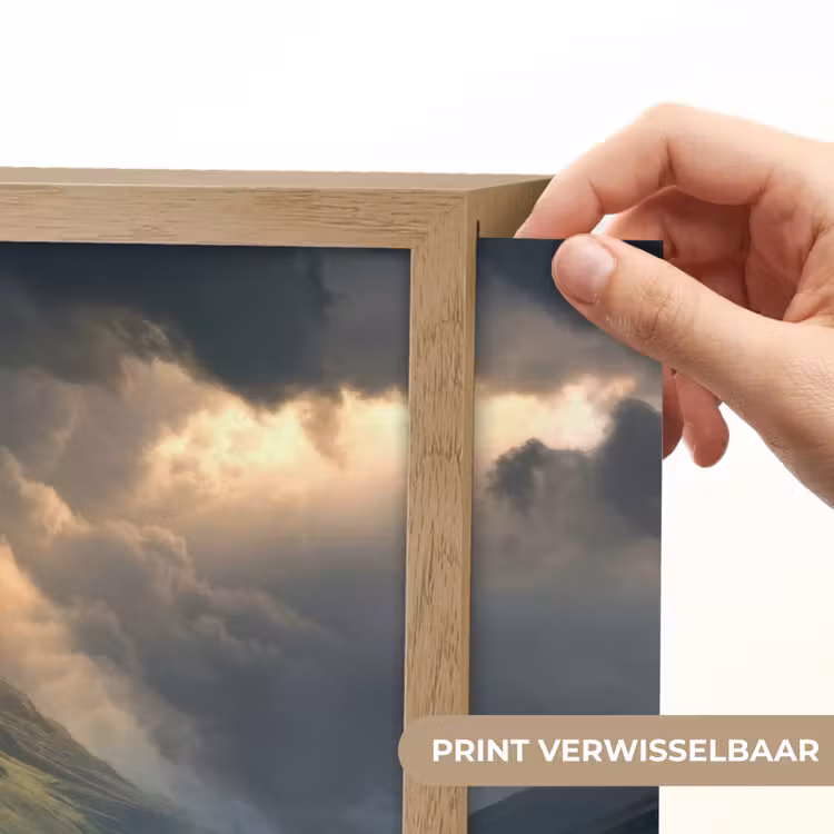 Lightbox - Wandlamp - Bergen - Kronkelpad - Groen - Wolken — 5