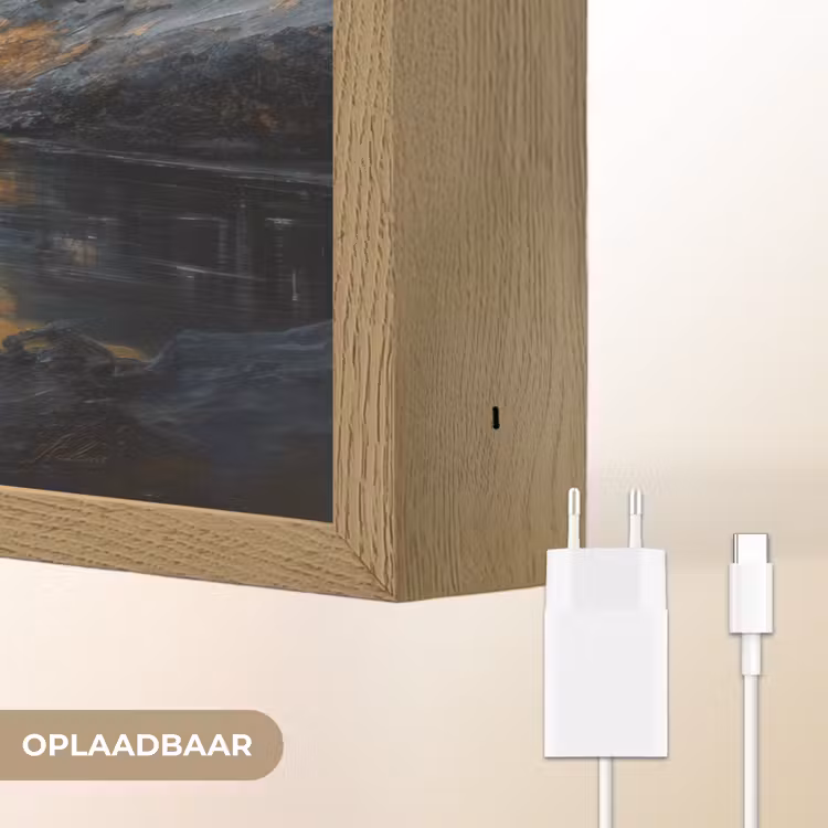 Lightbox - Wandlamp - Berglandschap met Gouden Zonsondergang — 7