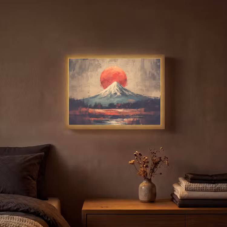 Lightbox - Wandlamp - Bergtop - Sneeuw - Zon — 3