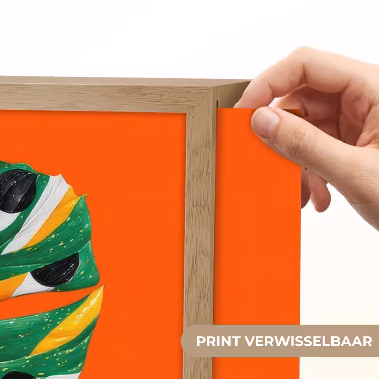 Lightbox - Wandlamp - Blad - Oranje - Stippen - Kleurrijk — 5